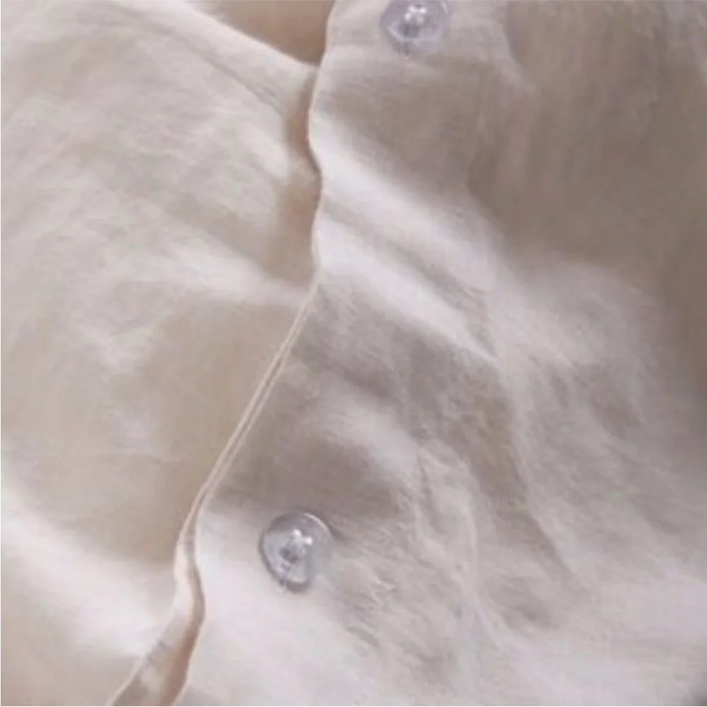 Quince European Linen Twin Duvet Cover in Sand (Tan)